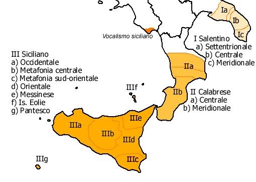 język sycylijski mapa