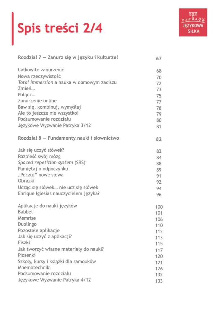 Spis treści eBooka – część 2
